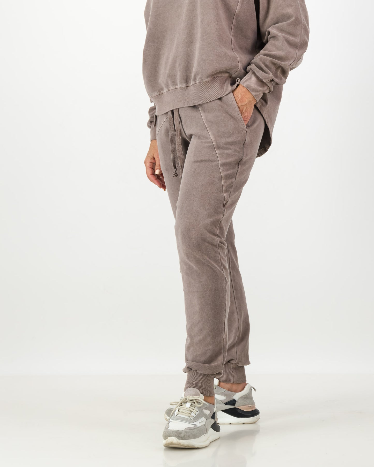 Trackpants Cotton Overdyed