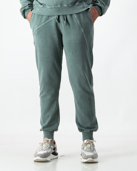 Trackpants Cotton Overdyed - Forest