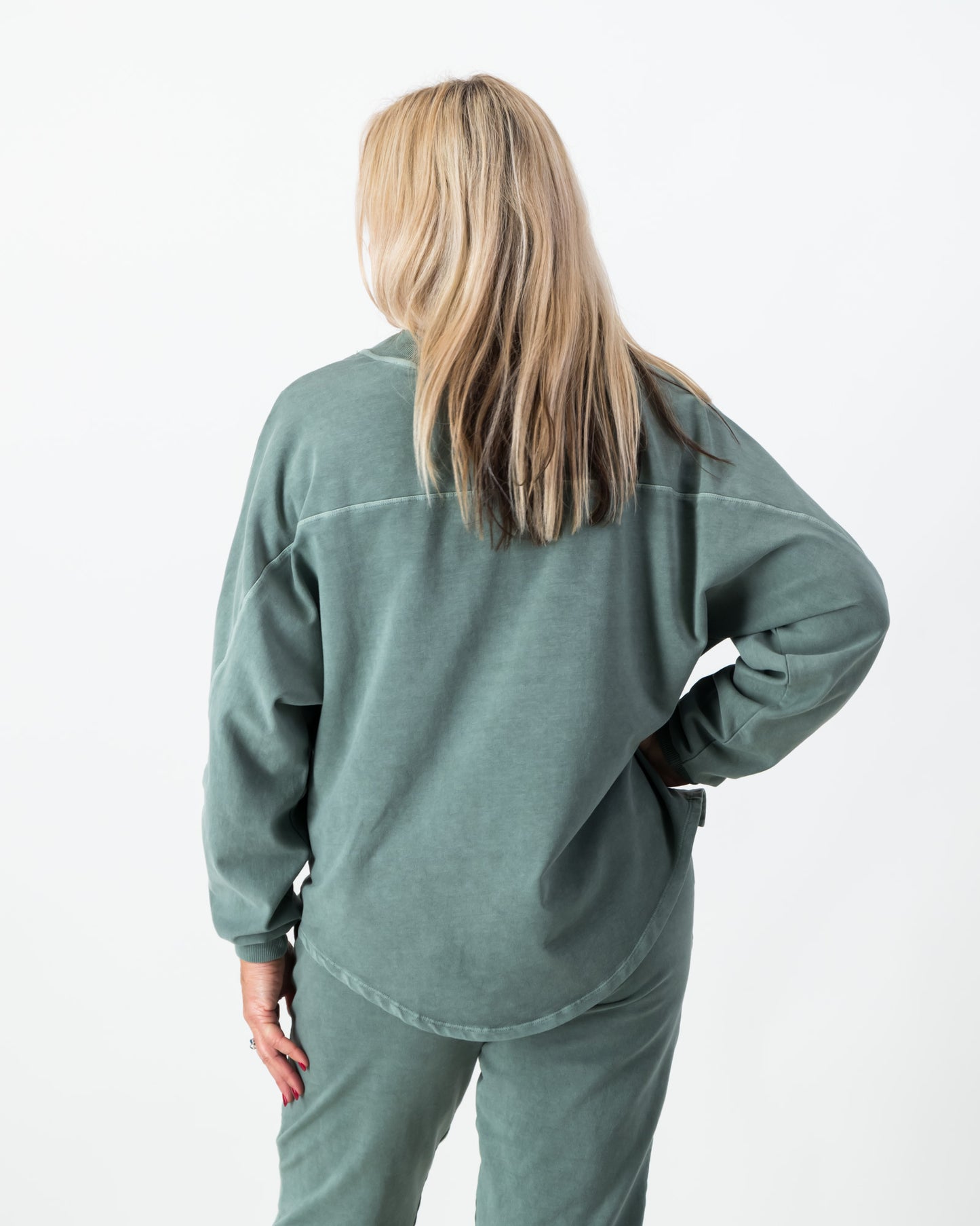 Batwing Sweatshirt Overdye Winter - Forest