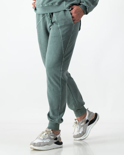 Trackpants Cotton Overdyed - Forest