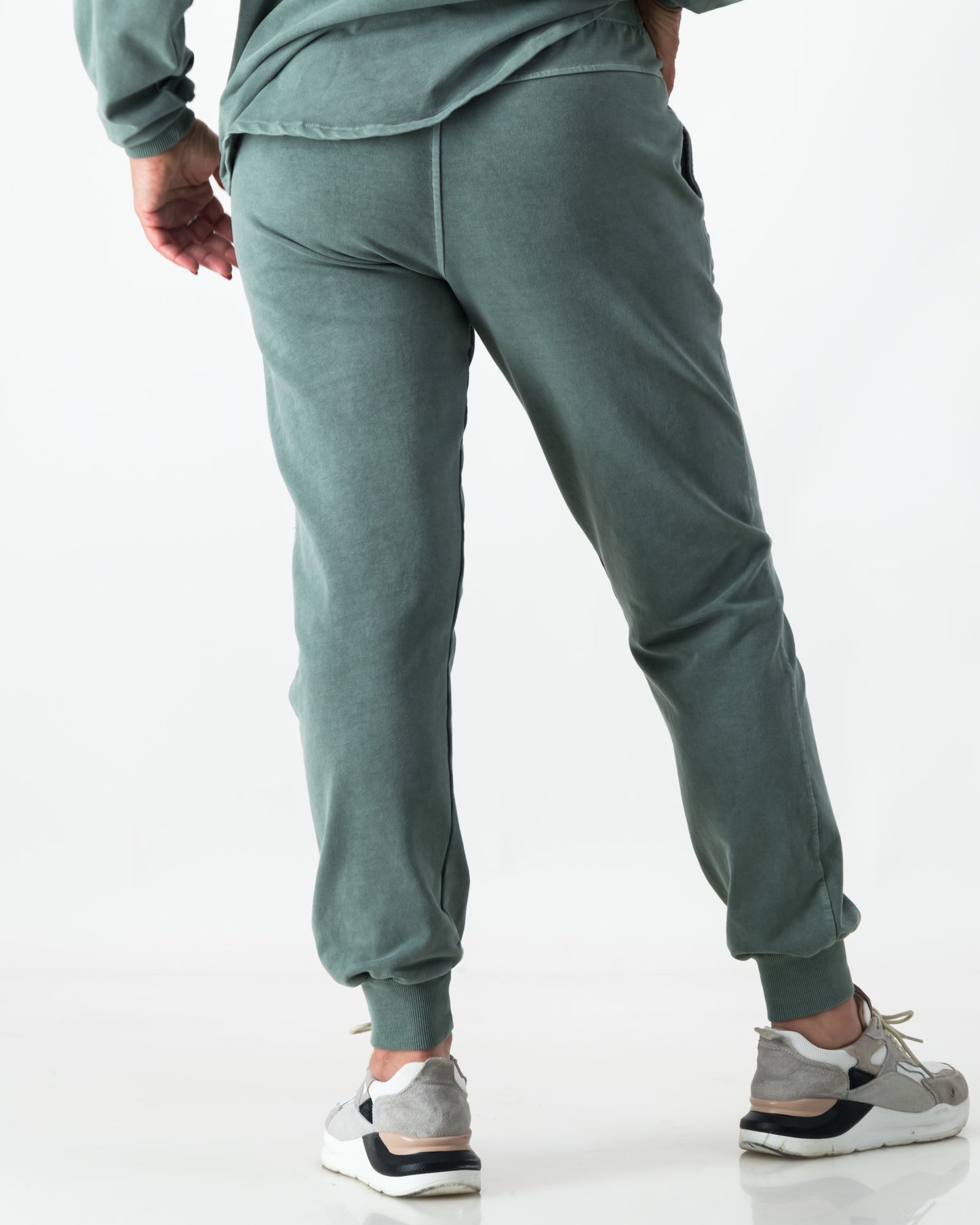 Trackpants Cotton Overdyed - Forest