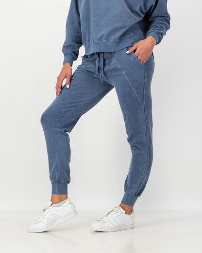 Trackpants Cotton Overdyed
