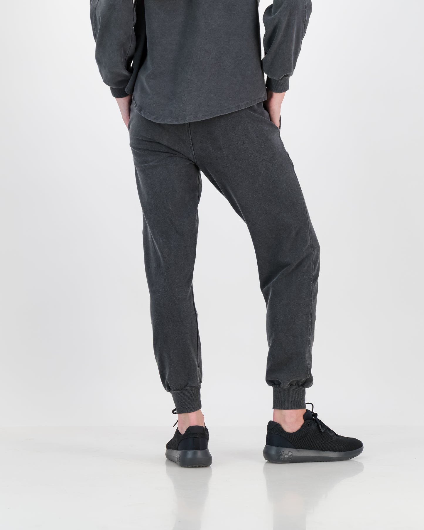 Trackpants Cotton Overdyed - Charcoal