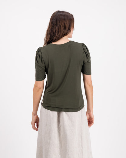 Bamboo Puff Sleeve T-Shirt