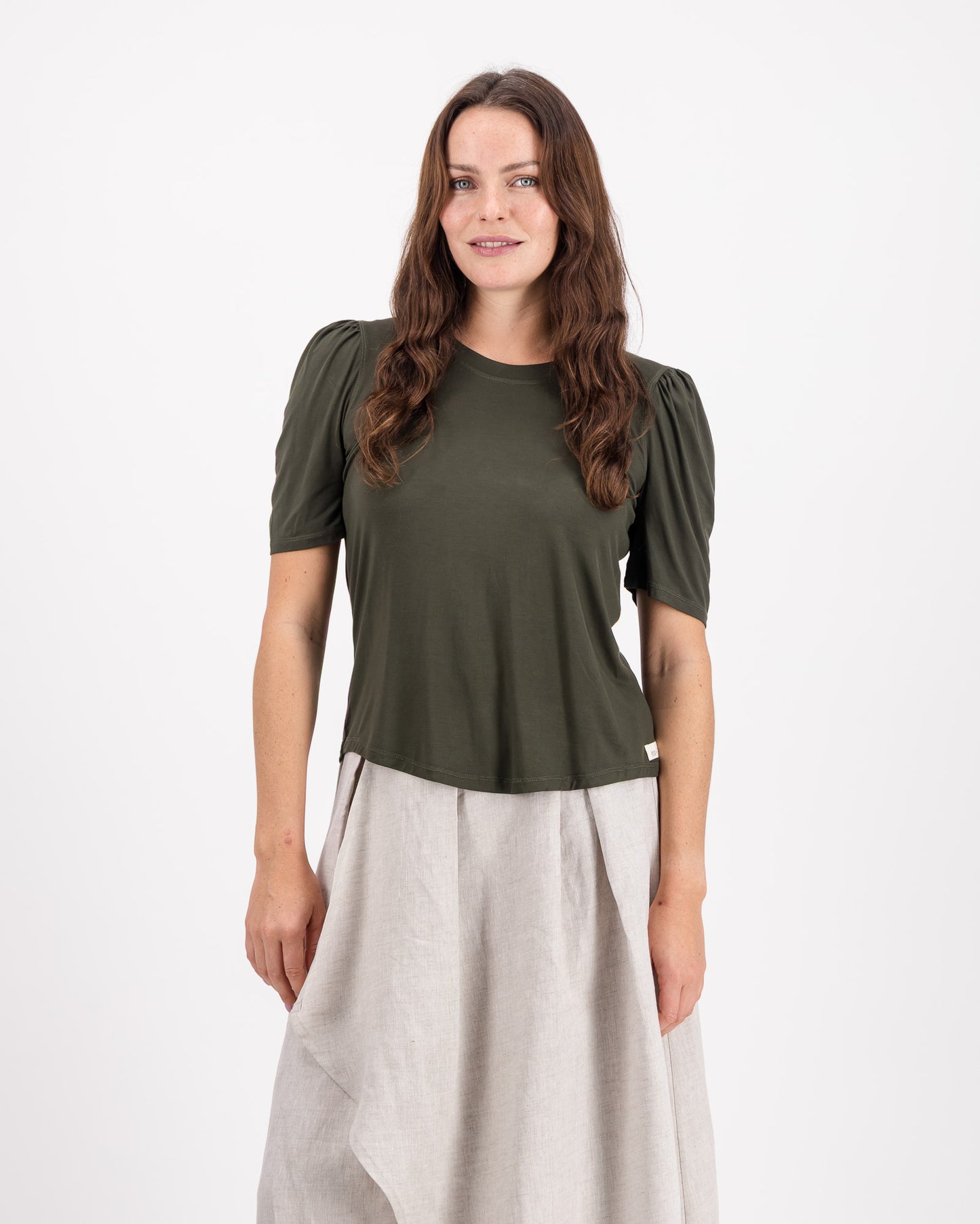 Bamboo Puff Sleeve T-Shirt