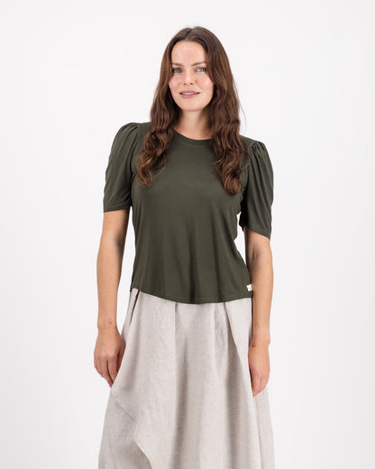 Bamboo Puff Sleeve T-Shirt