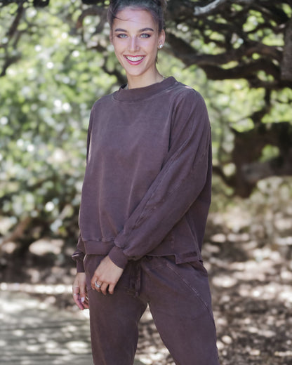 Batwing Sweatshirt Overdye