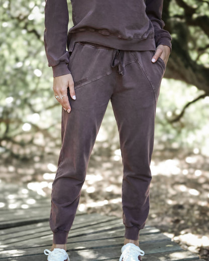 Trackpants Cotton Overdyed