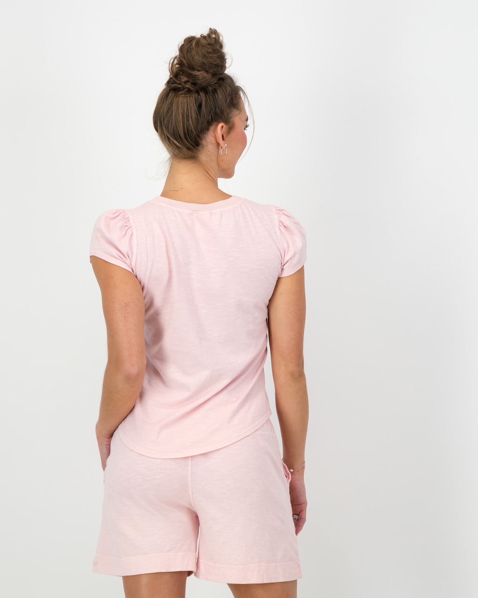 Puff Sleeve Cotton T-Shirt – Eco Threads Clothing