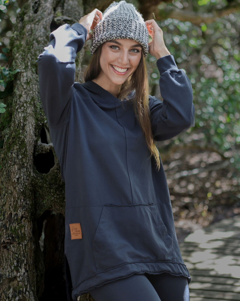 Long Overdyed Hoodie – Eco Threads Clothing