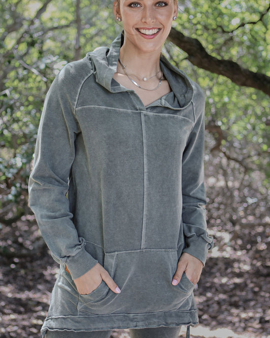 Long Overdyed Hoodie