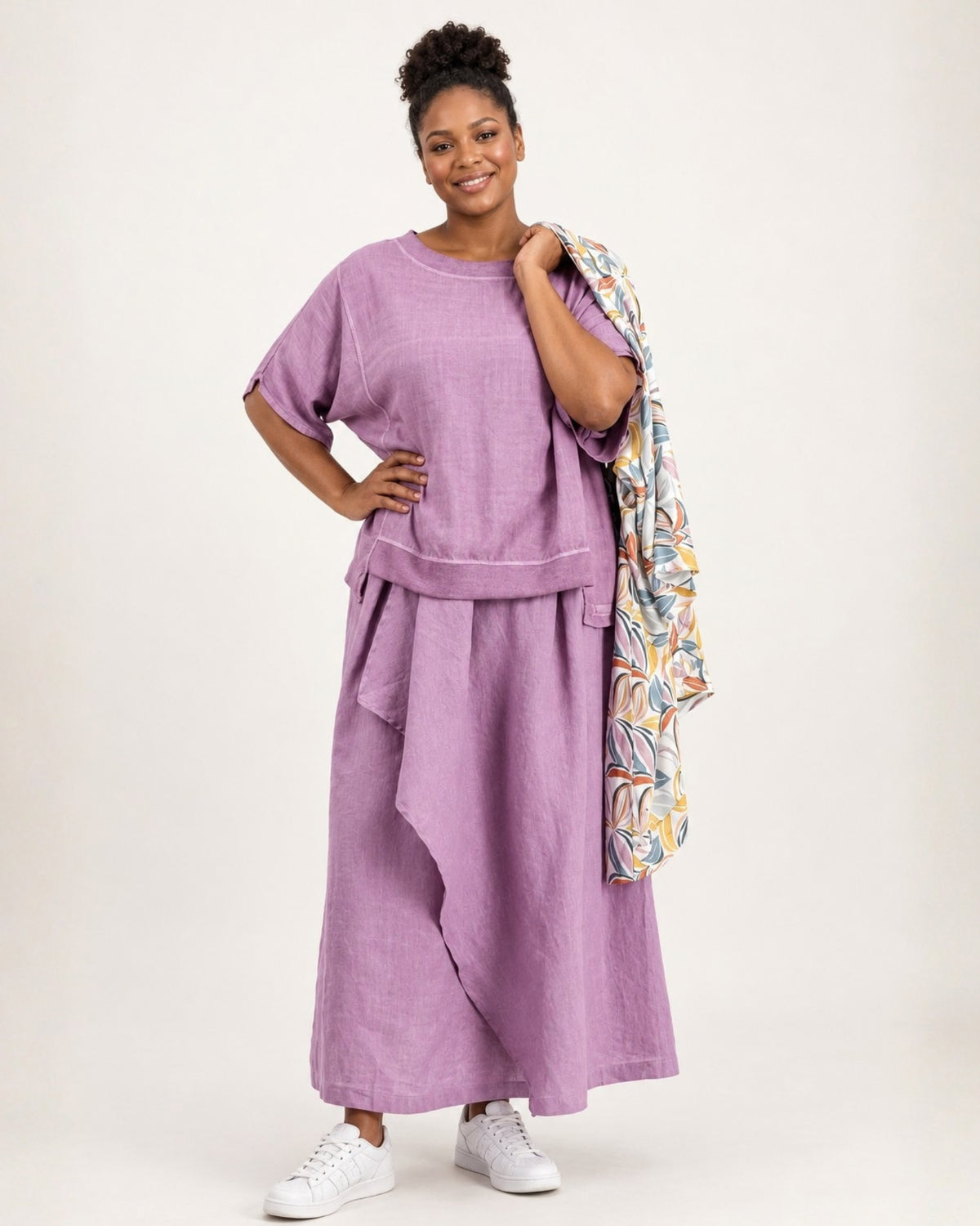 Serenity Pure Linen Skirt