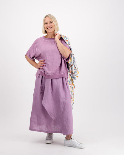 Serenity Pure Linen Skirt