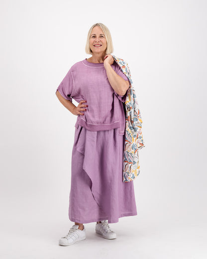 Serenity Pure Linen Skirt