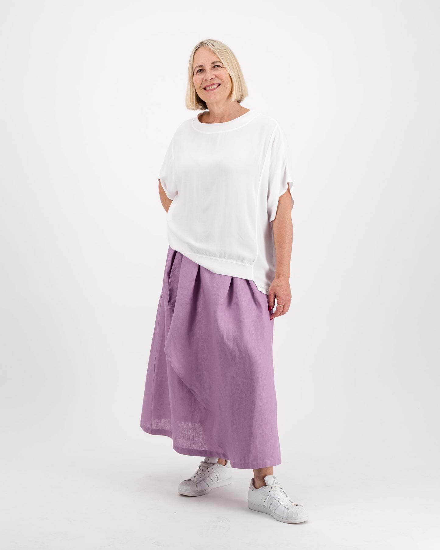 Serenity Pure Linen Skirt