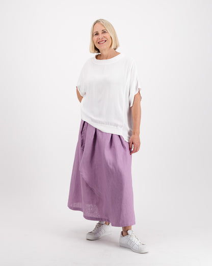 Serenity Pure Linen Skirt