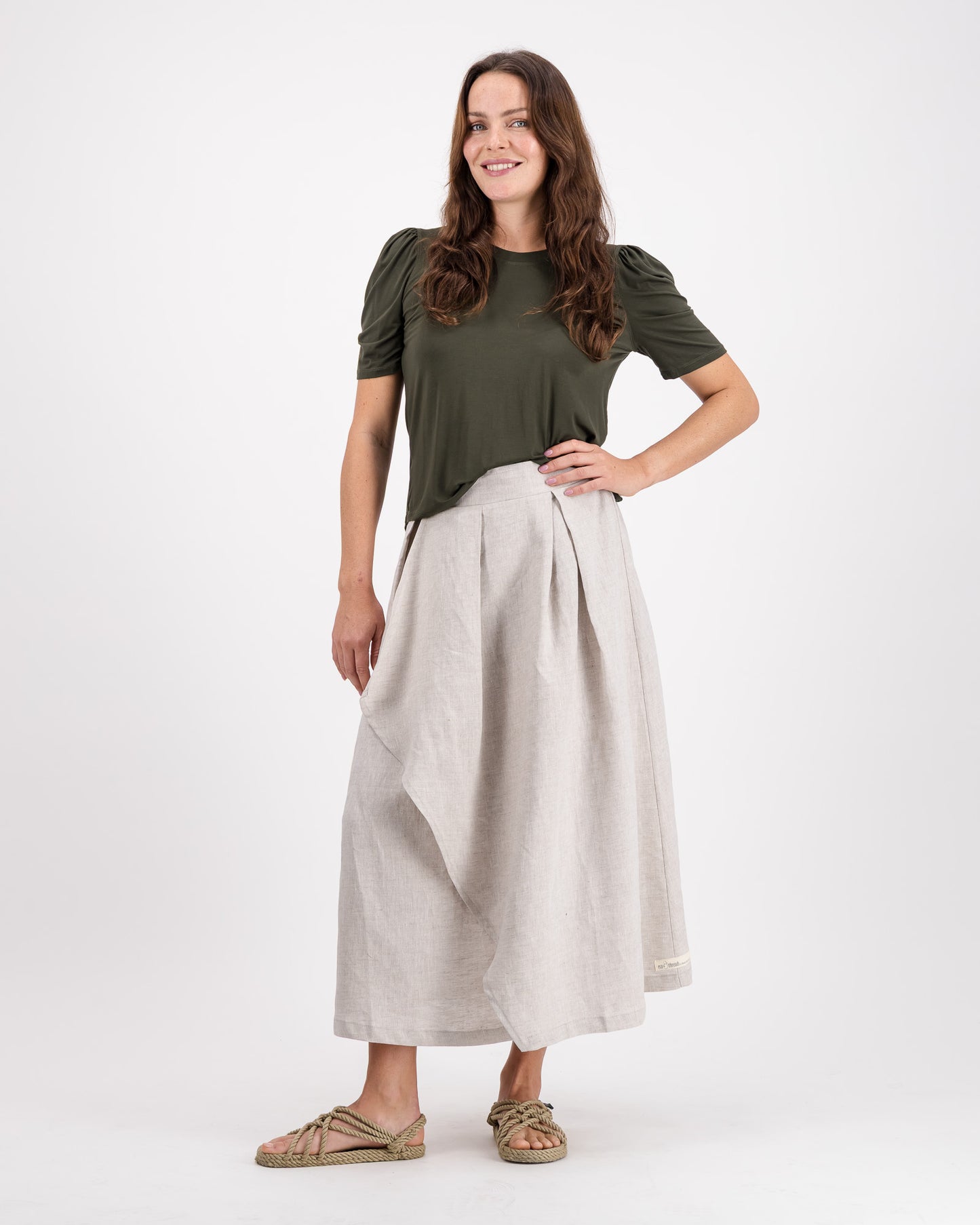 Serenity Pure Linen Skirt