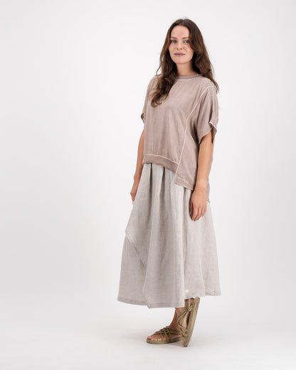 Serenity Pure Linen Skirt
