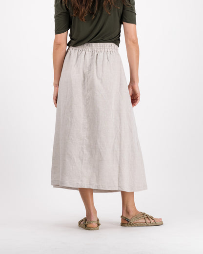 Serenity Pure Linen Skirt