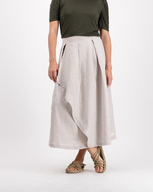 Serenity Pure Linen Skirt