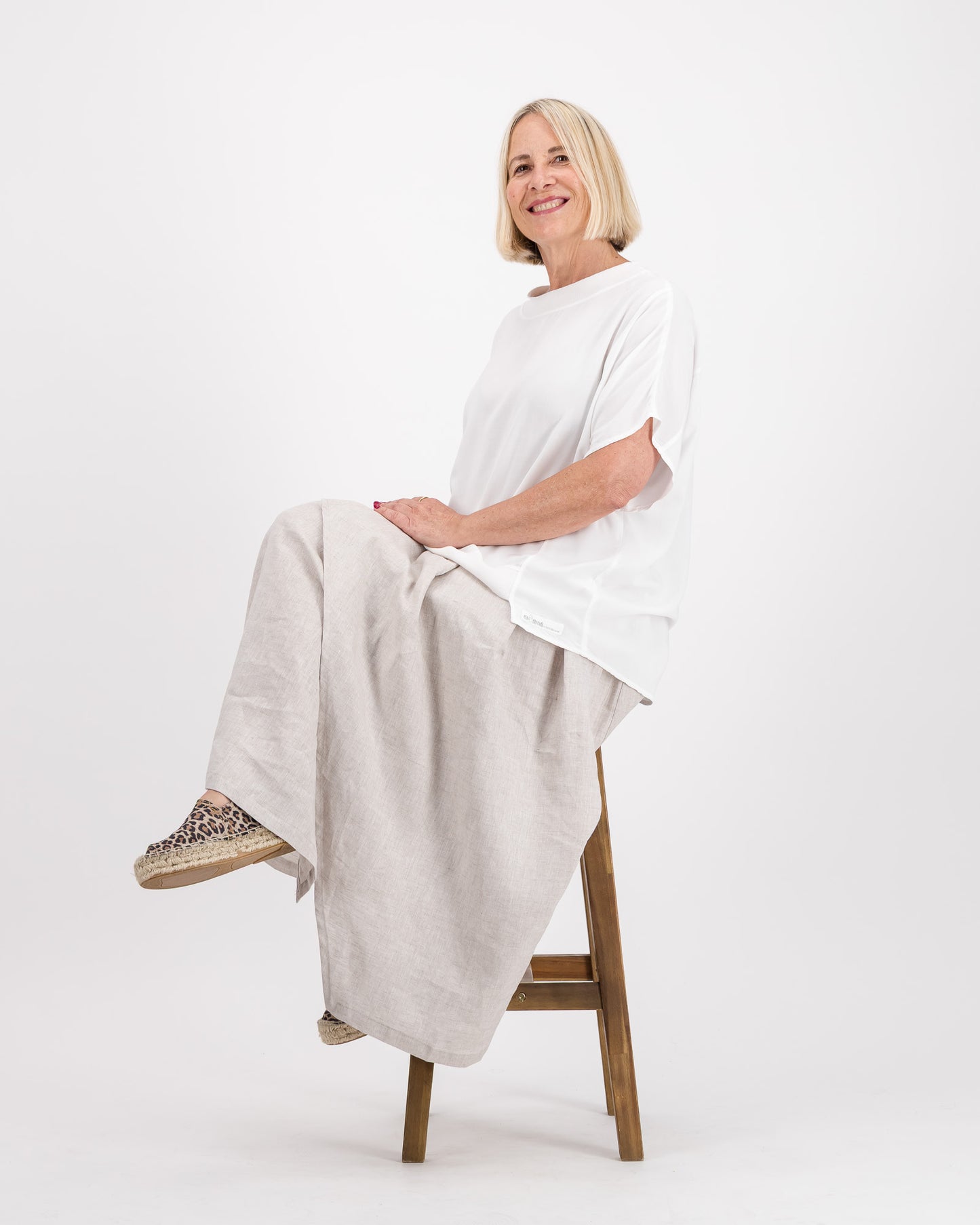 Serenity Pure Linen Skirt