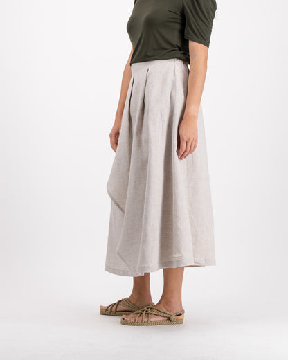 Serenity Pure Linen Skirt