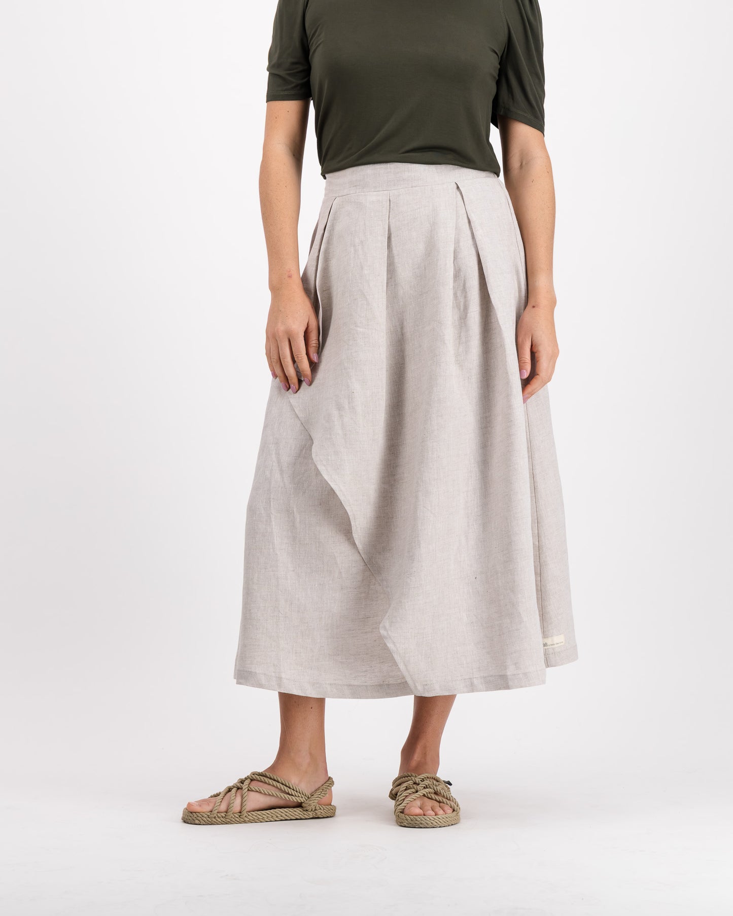 Serenity Pure Linen Skirt