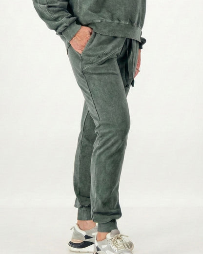 Trackpants Cotton Overdyed