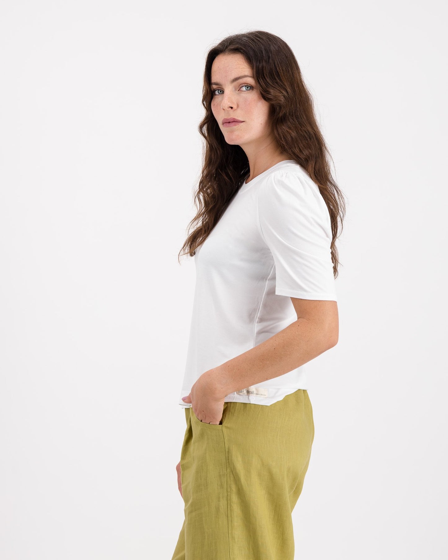 Bamboo Puff Sleeve T-Shirt