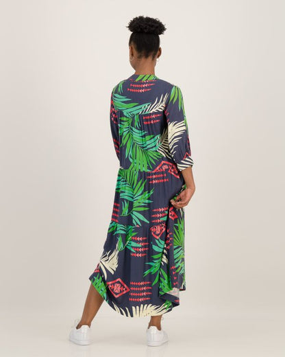 Boho Maxi Dress - Mayan Print