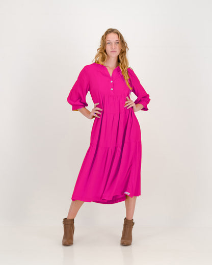 Boho Dress - Cerise