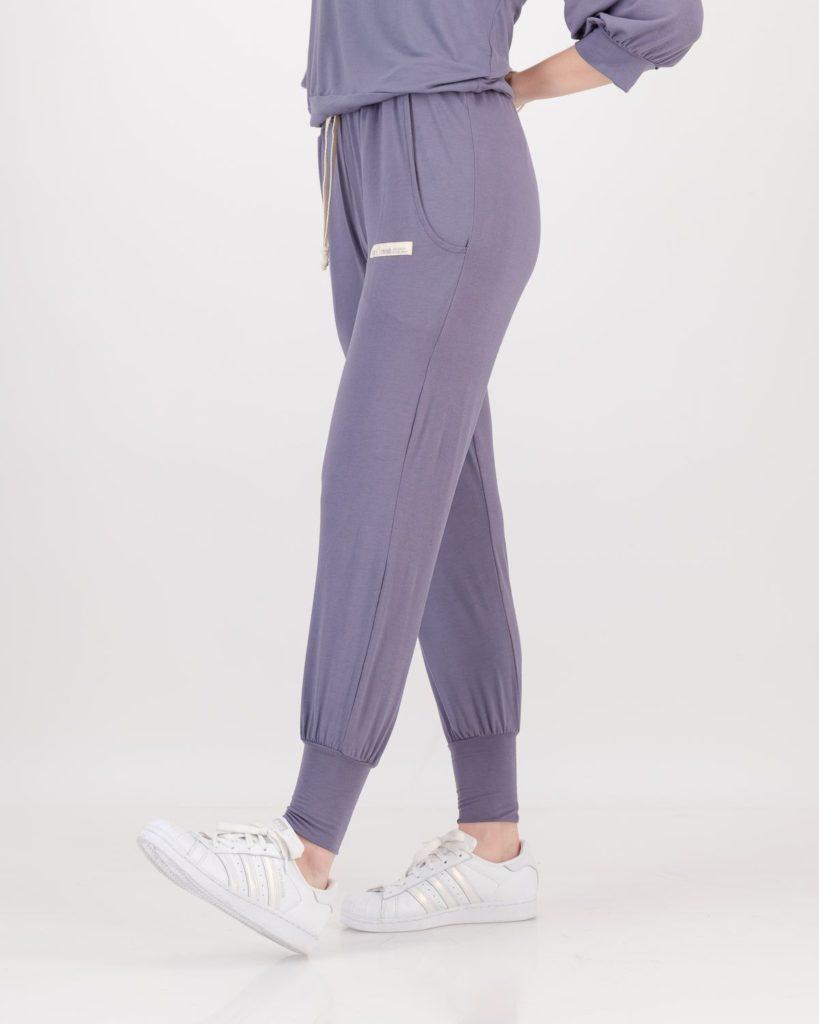 Comfy jogger pants, charcoal pants, we love these Comfy Pants as much as you do! The comfiest pants in the world that totally live up to their name! Natural and breathable viscose lycra, that feels soft against your skin, with a very flattering draping effect, yoga pants, casual wear, active wear, wear it walking, travel pants, loungewear, it is good for you, it's good for the earth, Eco Threads Clothing, made in South Africa
